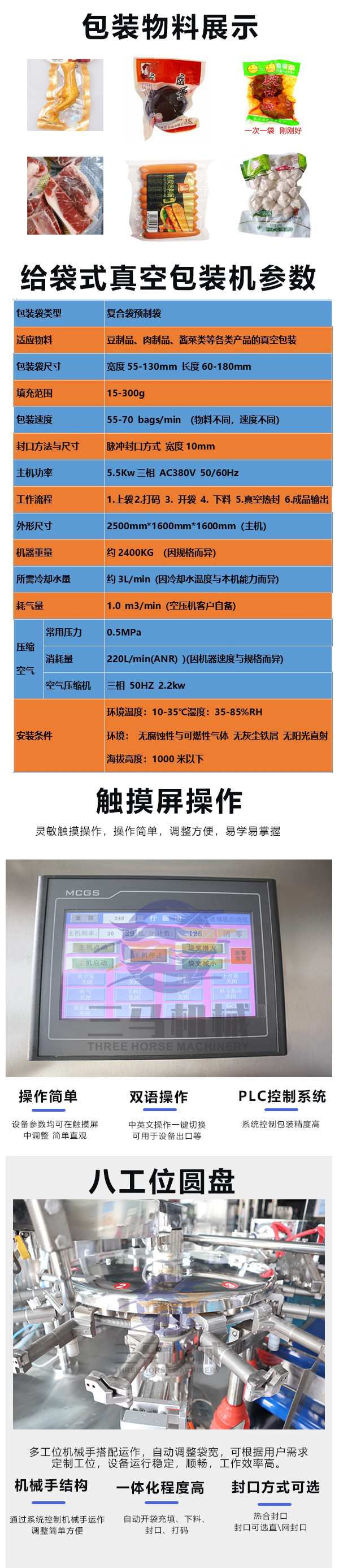 全自動給袋式真空旋蓋機